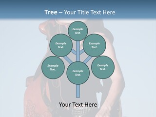 A Woman Wearing A Cowboy Hat And Holding A Saddle PowerPoint Template