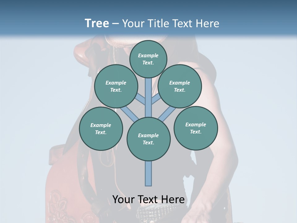 A Woman Wearing A Cowboy Hat And Holding A Saddle PowerPoint Template