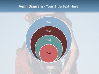 A Woman Wearing A Cowboy Hat And Holding A Saddle PowerPoint Template