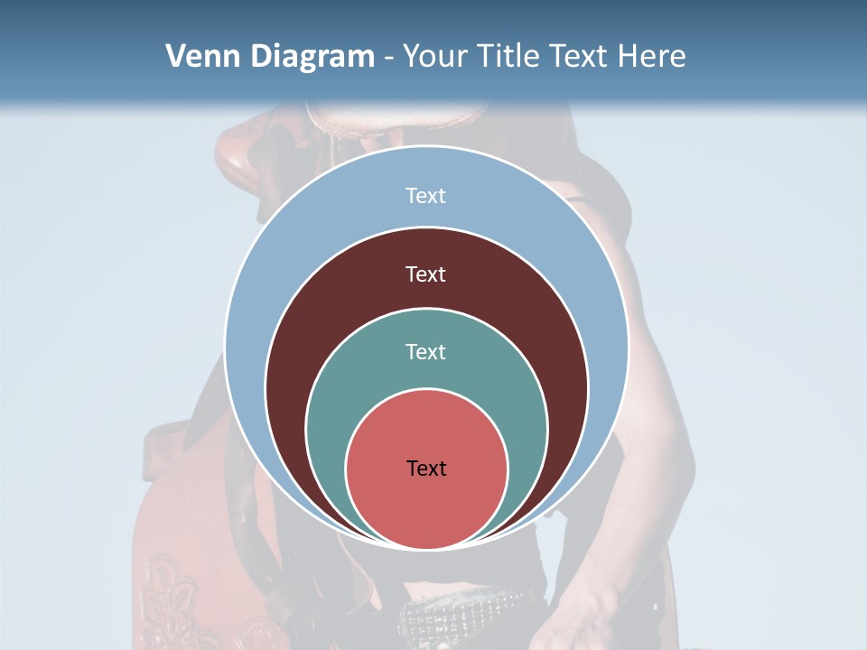 A Woman Wearing A Cowboy Hat And Holding A Saddle PowerPoint Template