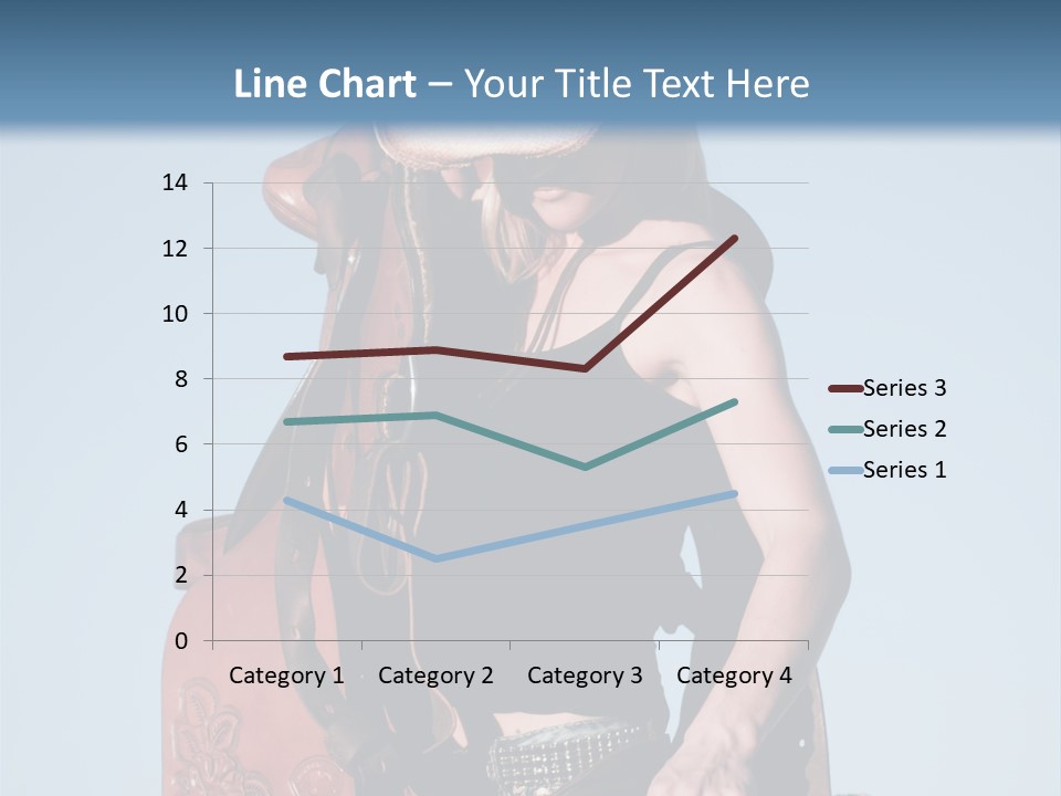A Woman Wearing A Cowboy Hat And Holding A Saddle PowerPoint Template