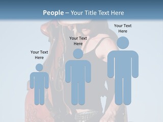 A Woman Wearing A Cowboy Hat And Holding A Saddle PowerPoint Template