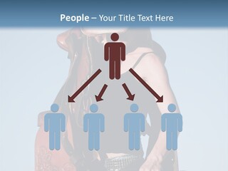 A Woman Wearing A Cowboy Hat And Holding A Saddle PowerPoint Template