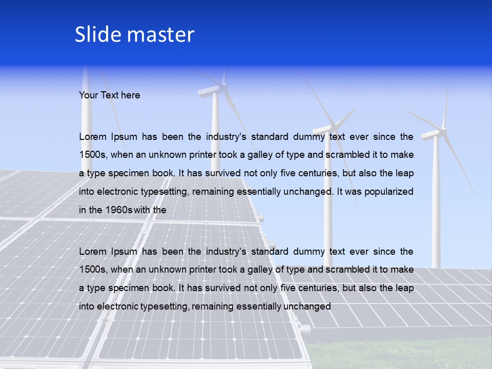 Eco Electricity Climate PowerPoint Template