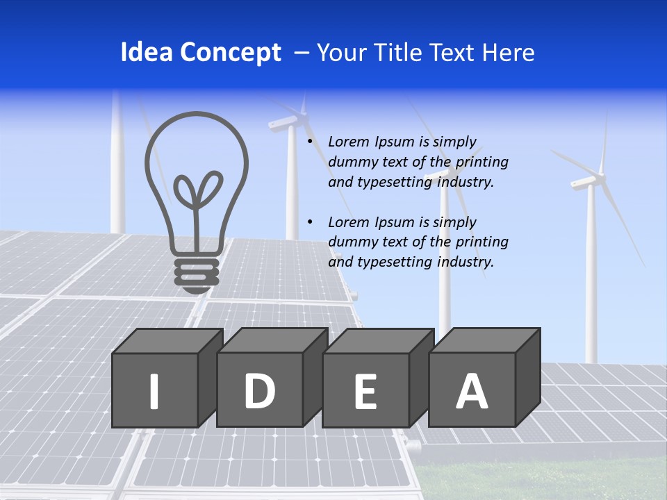 Eco Electricity Climate PowerPoint Template