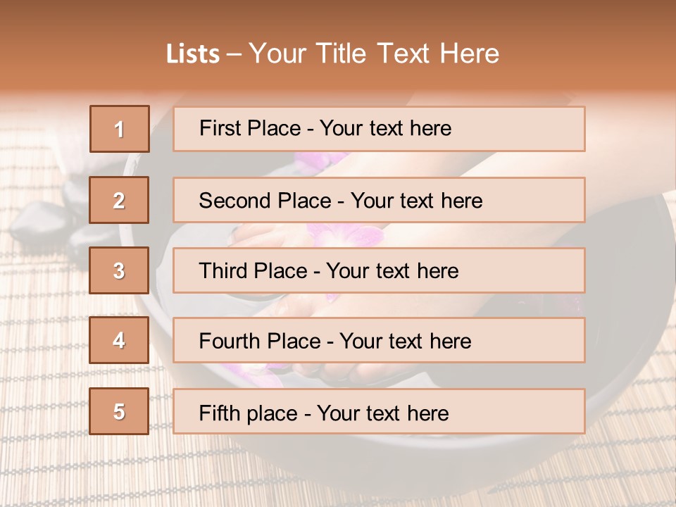 Stones Spa Fresh PowerPoint Template
