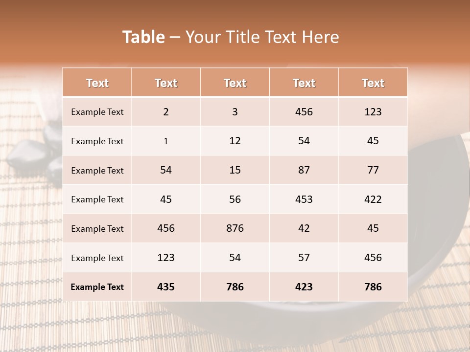 Stones Spa Fresh PowerPoint Template