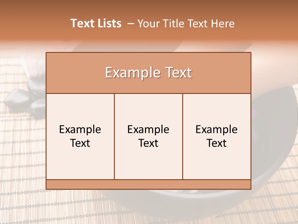 Stones Spa Fresh PowerPoint Template