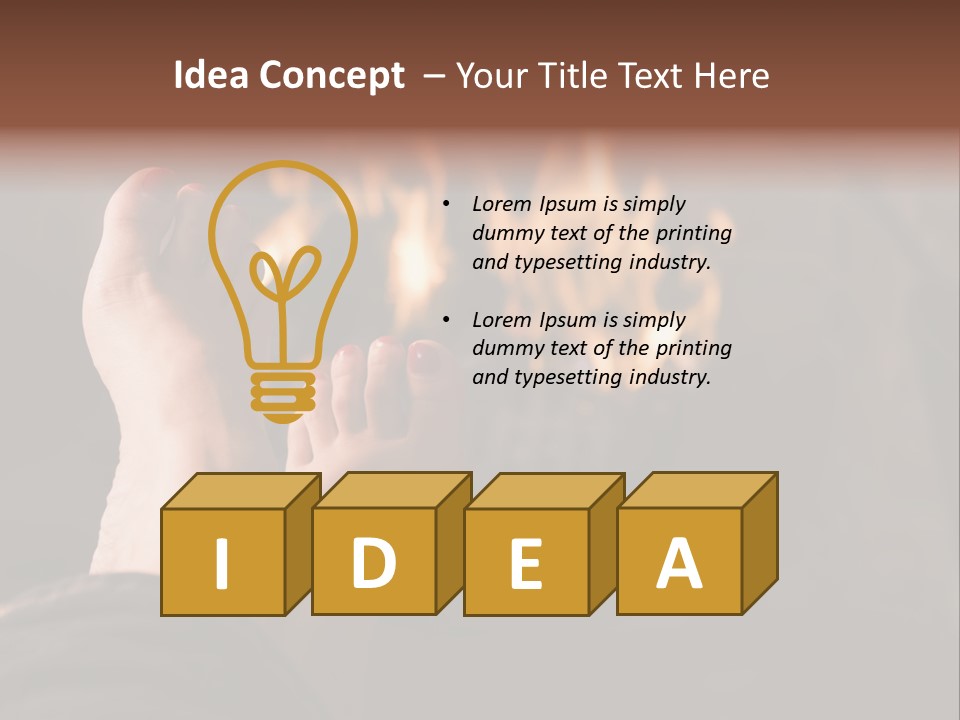 Log Bare Happy PowerPoint Template