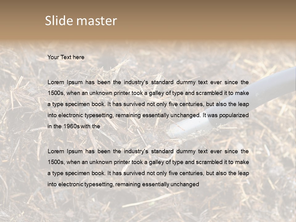 Rural Fertilise Garden PowerPoint Template