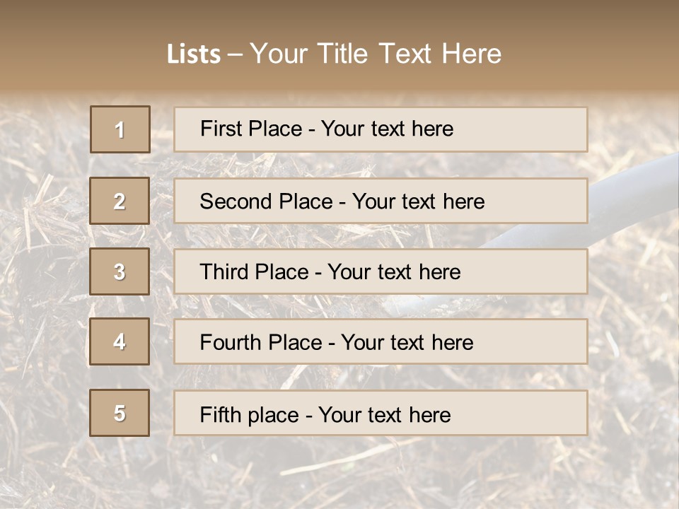 Rural Fertilise Garden PowerPoint Template