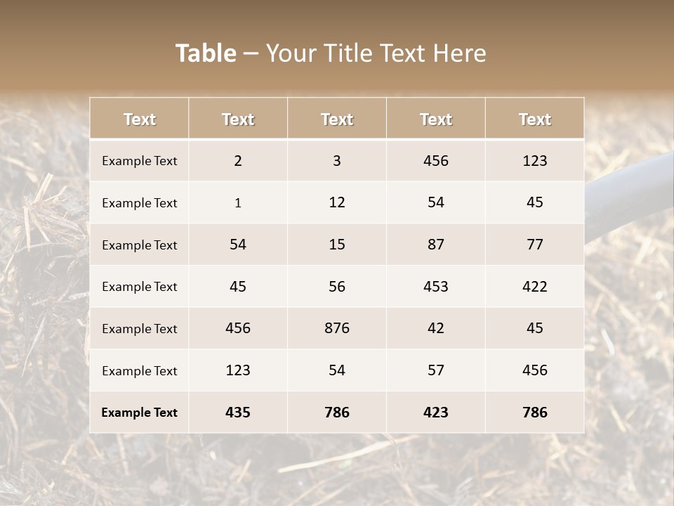 Rural Fertilise Garden PowerPoint Template
