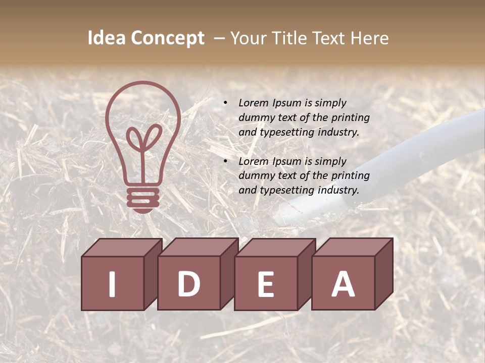 Rural Fertilise Garden PowerPoint Template