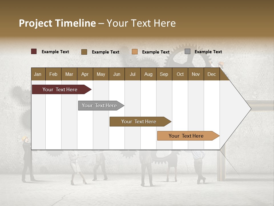 Determination Cog Unity PowerPoint Template