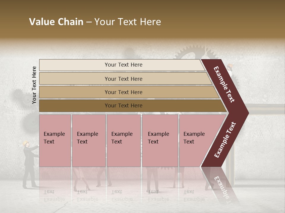 Determination Cog Unity PowerPoint Template