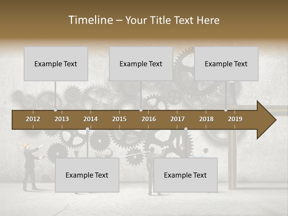 Determination Cog Unity PowerPoint Template