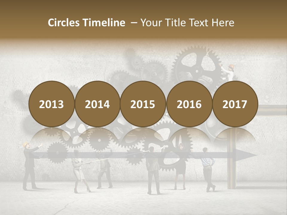 Determination Cog Unity PowerPoint Template