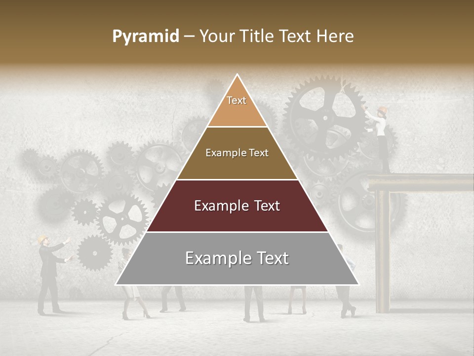 Determination Cog Unity PowerPoint Template