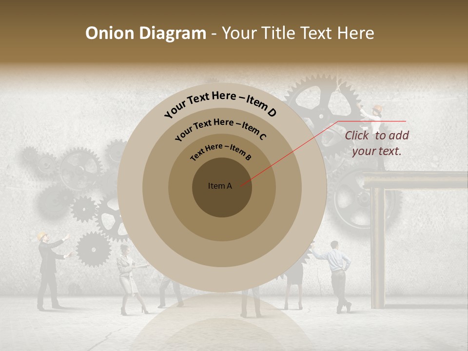Determination Cog Unity PowerPoint Template