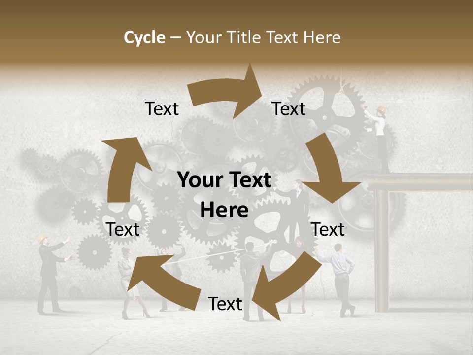 Determination Cog Unity PowerPoint Template