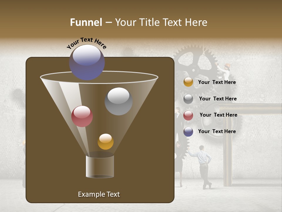 Determination Cog Unity PowerPoint Template