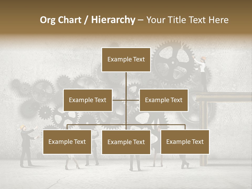 Determination Cog Unity PowerPoint Template