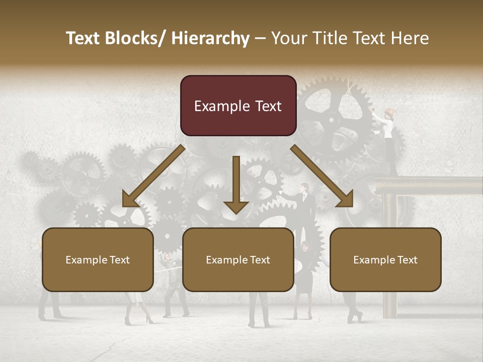 Determination Cog Unity PowerPoint Template