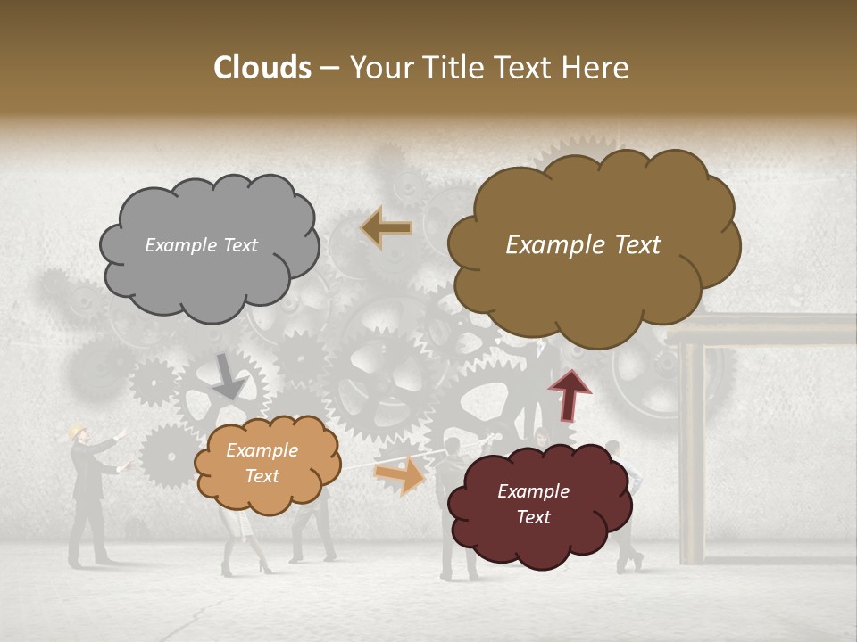 Determination Cog Unity PowerPoint Template
