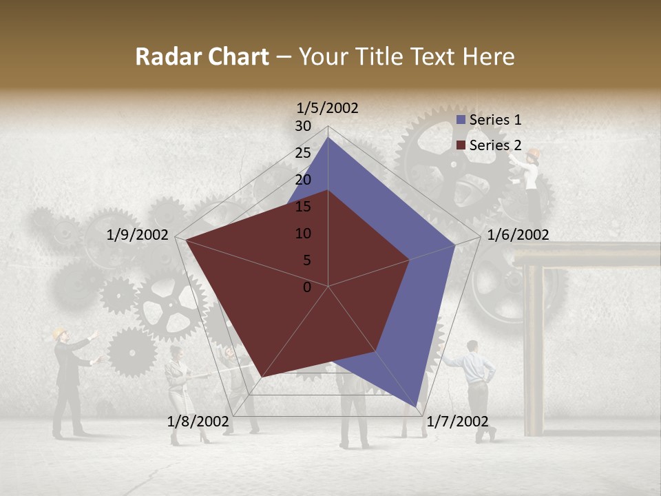Determination Cog Unity PowerPoint Template