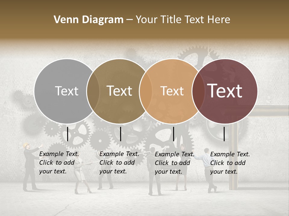 Determination Cog Unity PowerPoint Template