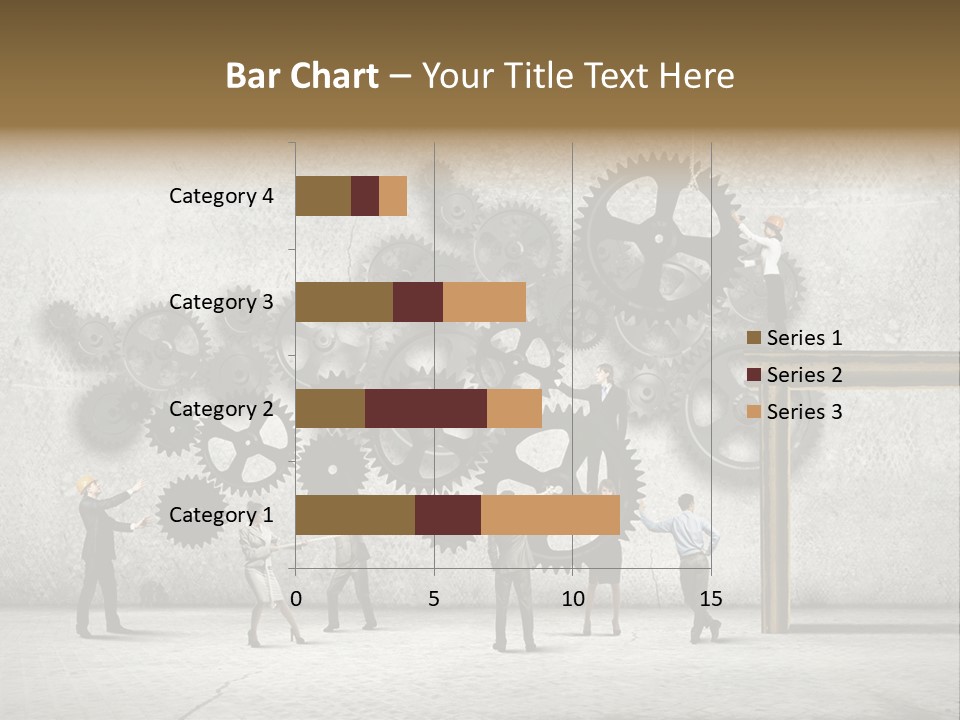 Determination Cog Unity PowerPoint Template