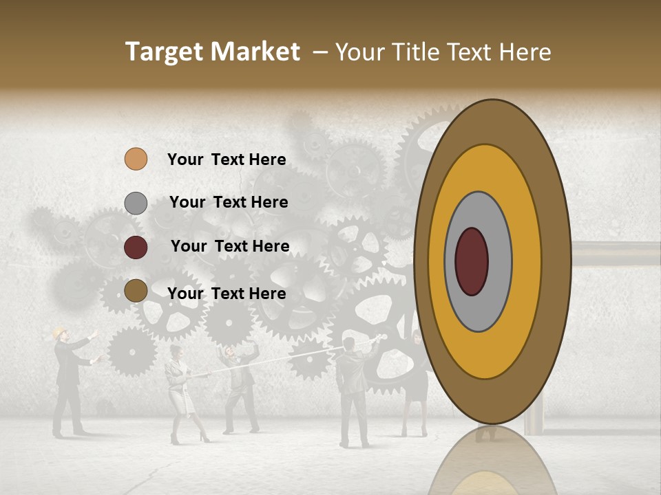 Determination Cog Unity PowerPoint Template