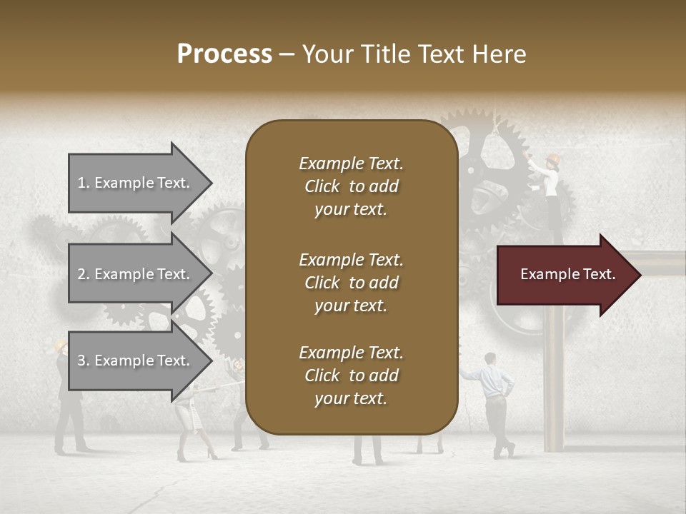 Determination Cog Unity PowerPoint Template