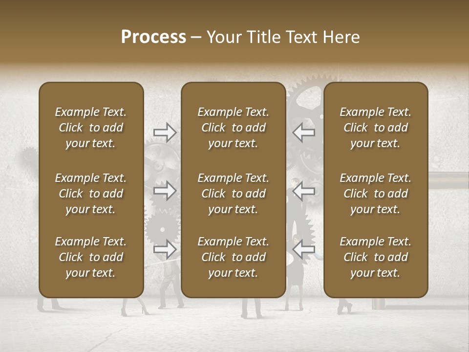 Determination Cog Unity PowerPoint Template