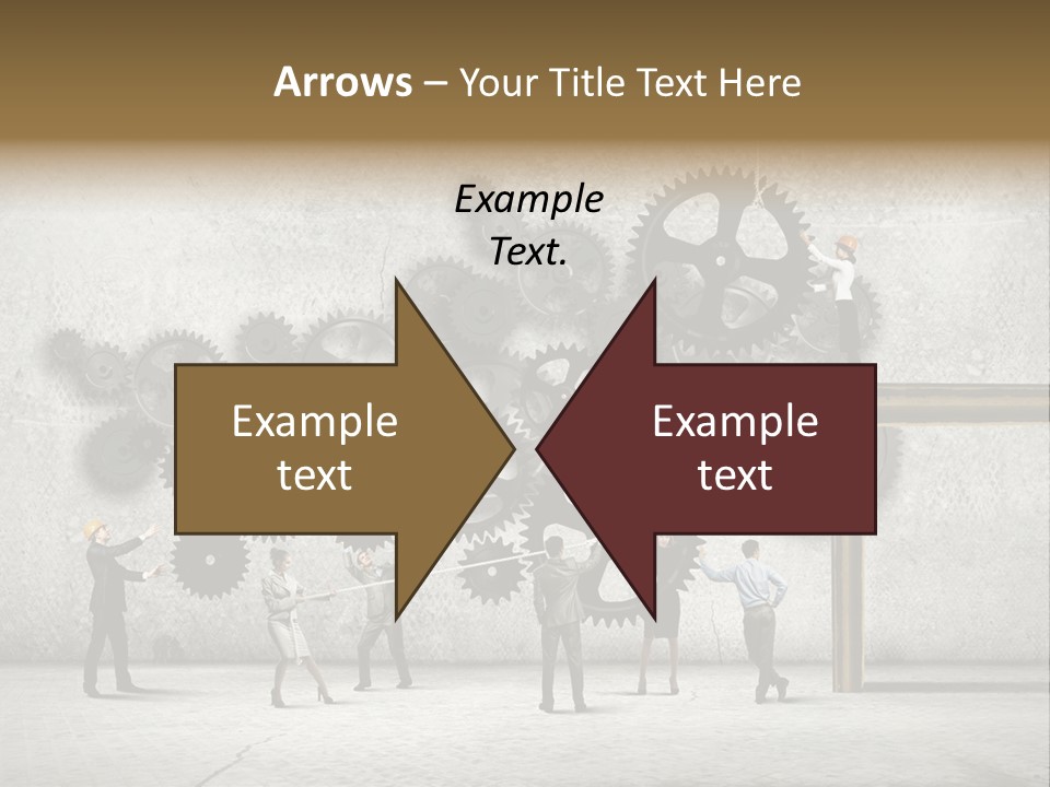 Determination Cog Unity PowerPoint Template