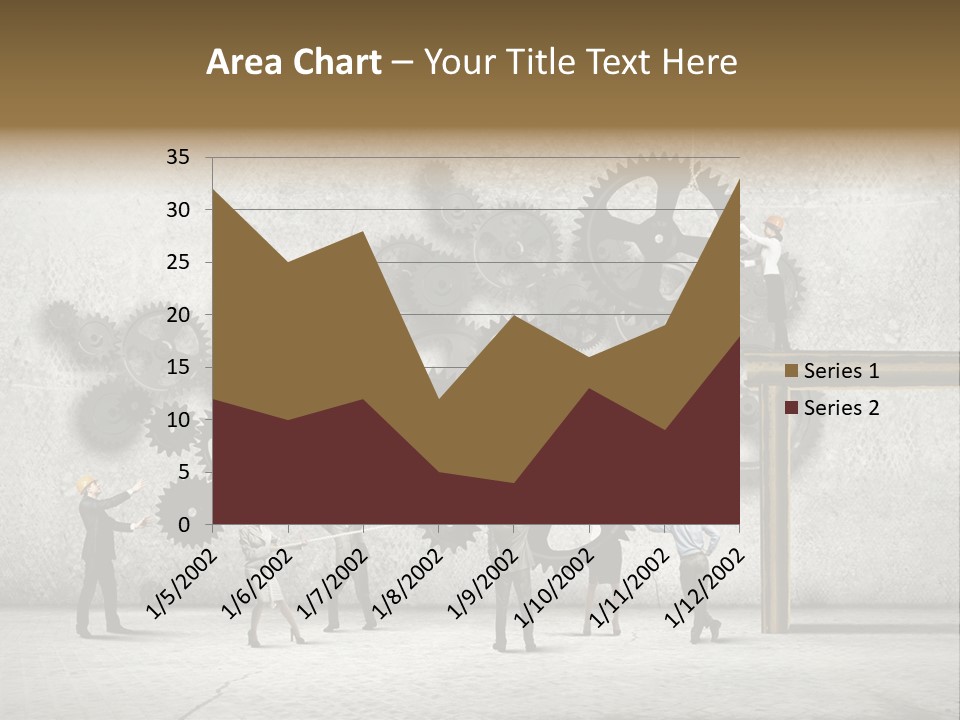 Determination Cog Unity PowerPoint Template