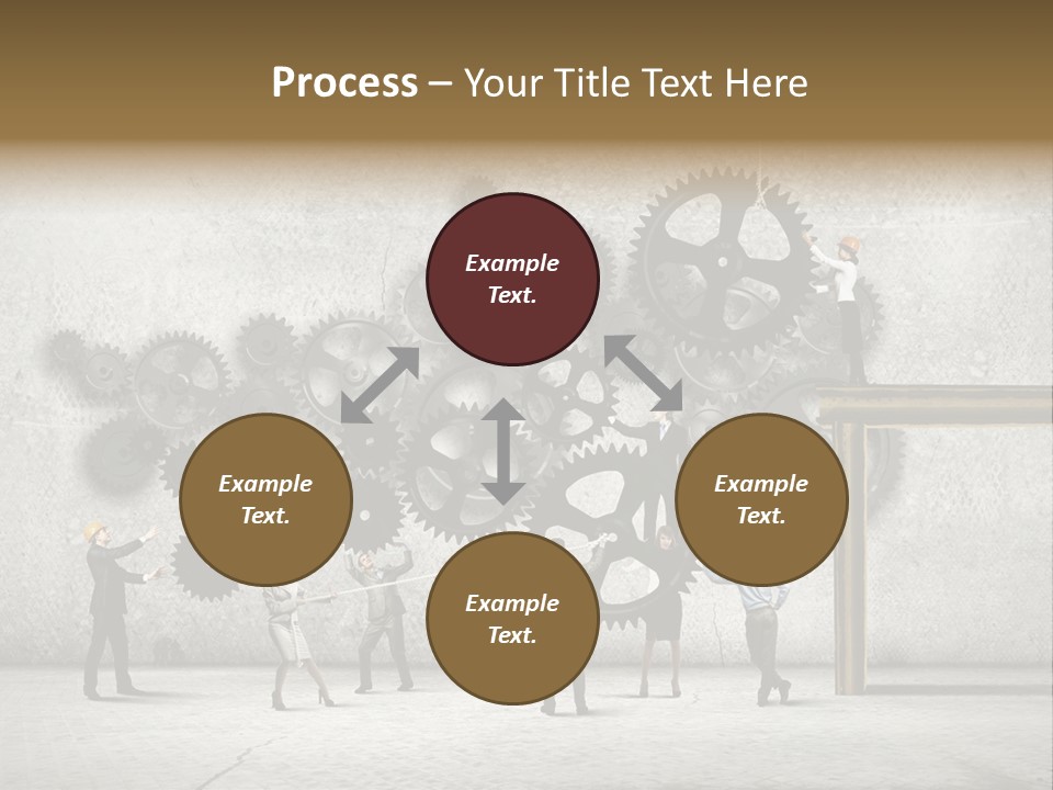 Determination Cog Unity PowerPoint Template