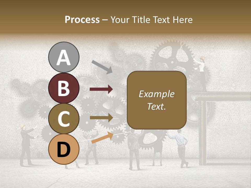 Determination Cog Unity PowerPoint Template