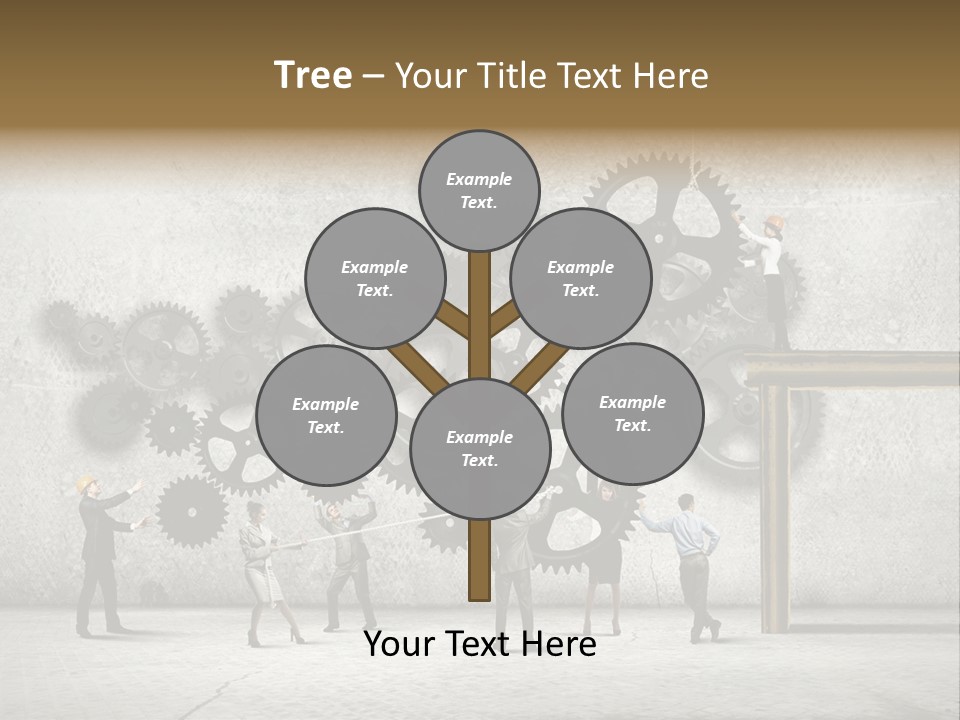 Determination Cog Unity PowerPoint Template