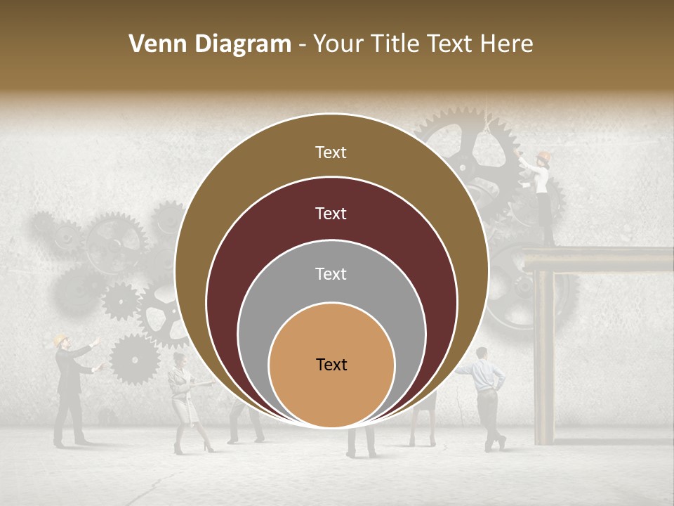 Determination Cog Unity PowerPoint Template