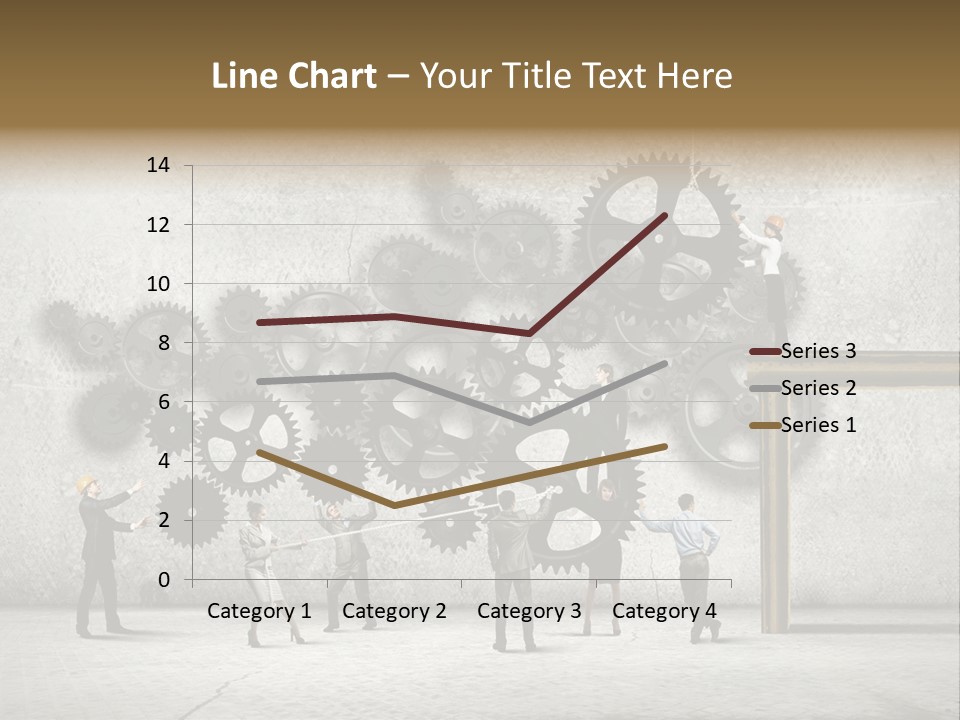 Determination Cog Unity PowerPoint Template