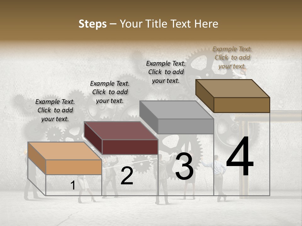 Determination Cog Unity PowerPoint Template