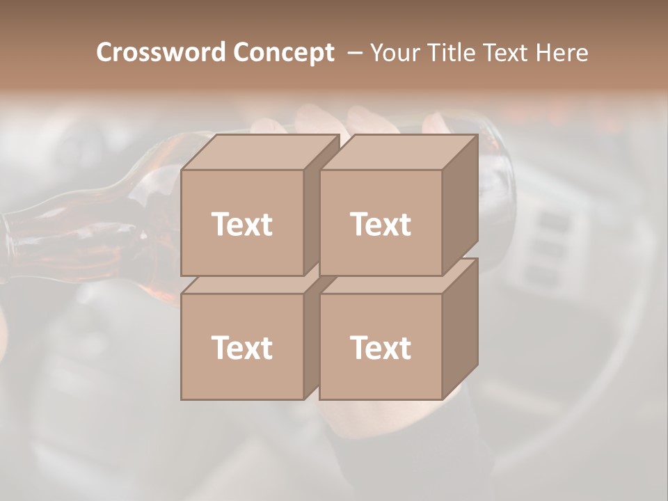 Bottle Closeup Holding PowerPoint Template
