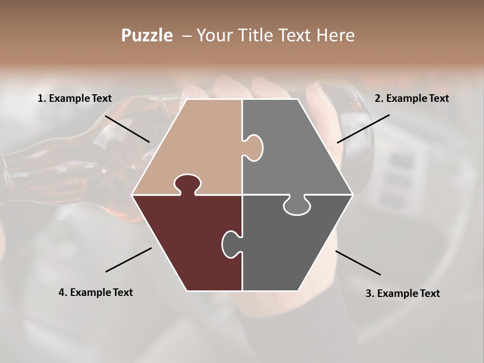 Bottle Closeup Holding PowerPoint Template