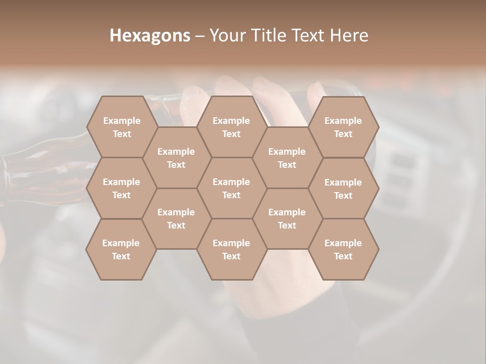 Bottle Closeup Holding PowerPoint Template