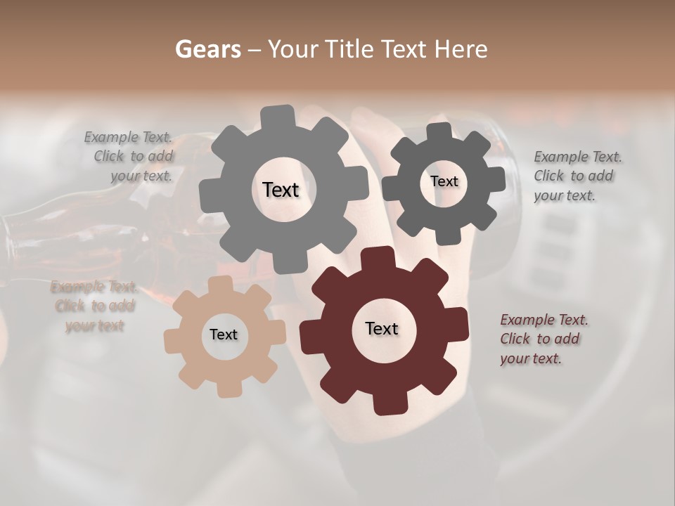 Bottle Closeup Holding PowerPoint Template