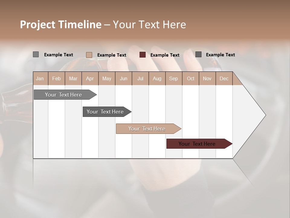 Bottle Closeup Holding PowerPoint Template