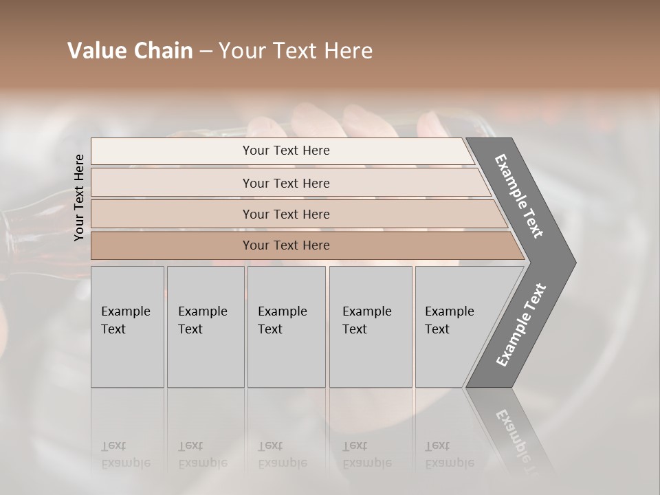 Bottle Closeup Holding PowerPoint Template