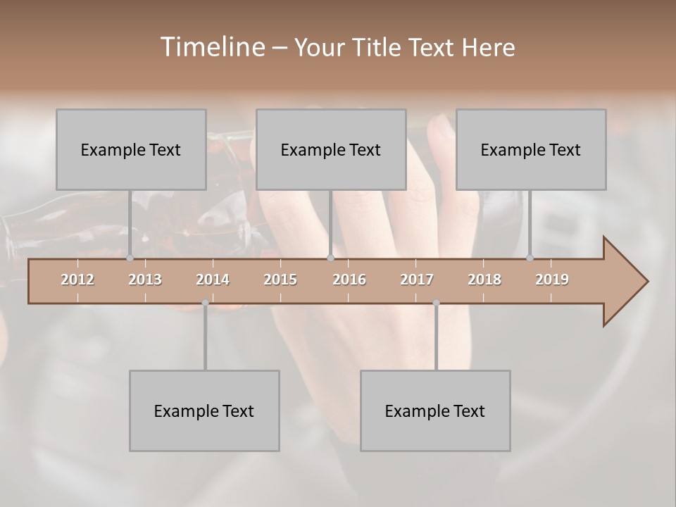Bottle Closeup Holding PowerPoint Template