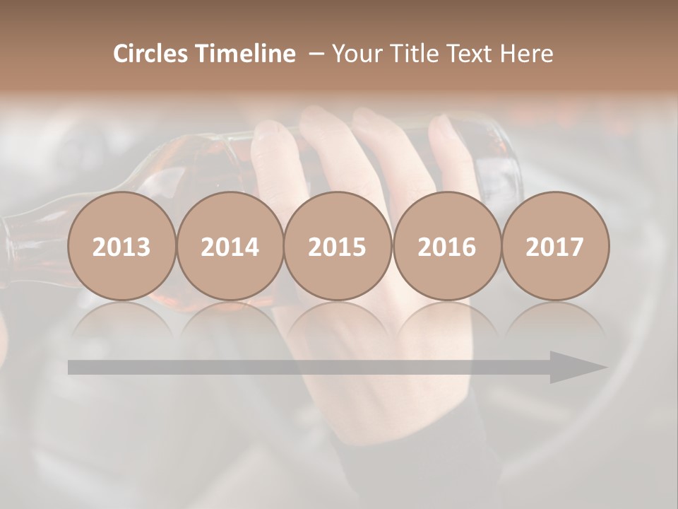 Bottle Closeup Holding PowerPoint Template